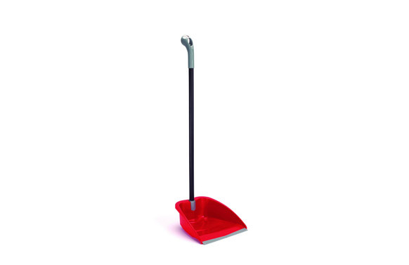 RECOGEDOR ROJO PLEGABLE MANGO PLEGABLE