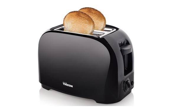 TOSTADOR DOS RANURAS NEGRO-800W