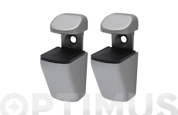 CLIP PORTAESTANTE MINI (2 UDS) PLATA MATE