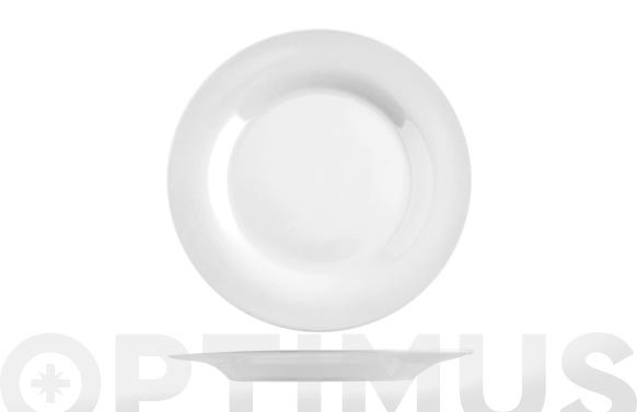 PLATO PORCELANA BLANCO LLANO-26,5 CM