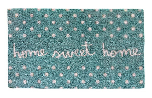 FELPUDO 40X70 \"HOME SWEET HOME\" AZUL