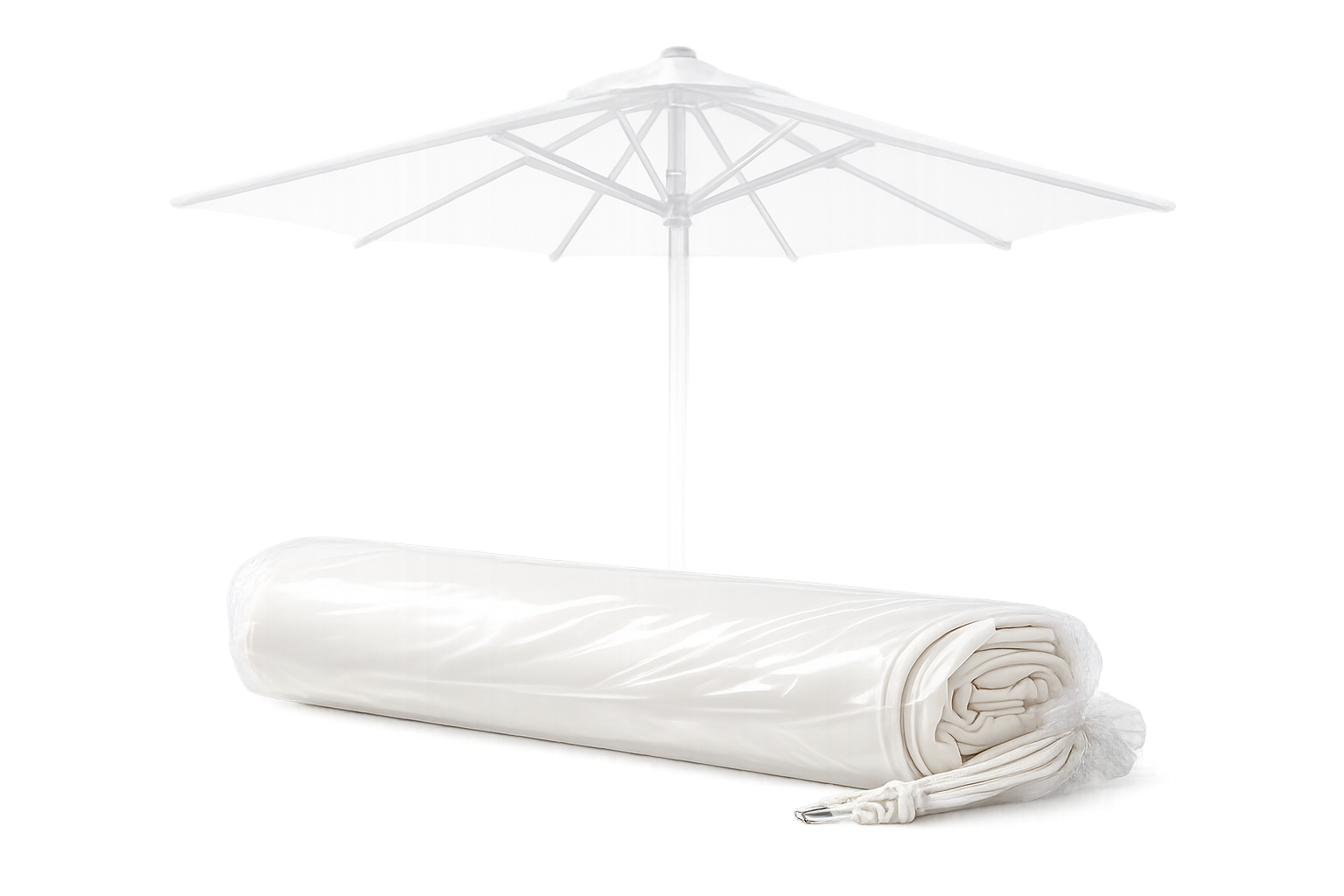TELA RECAMBIO PARASOL 9606633 BLANCA