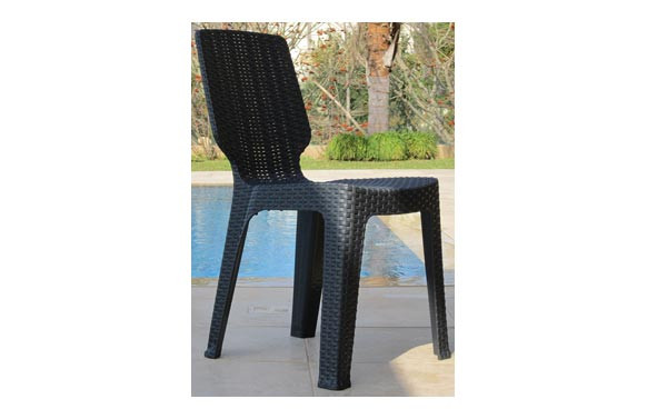 SILLA RATAN RESINA T-CHAIR ANTRACITA