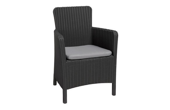 SILLON RATAN RESINA TRENTON ANTRACITA