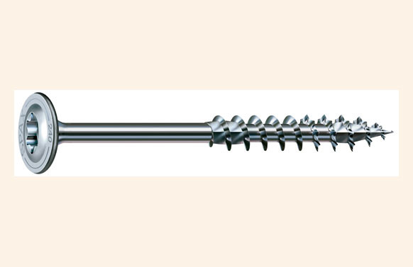 TIRAFONDO MADERA CABEZA TORX GALVANIZADO ARANDELA 8X180 UNITARIO CON ETIQUETA