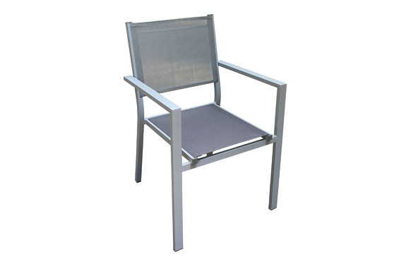 SILLON ALUMINIO TEXTILENE GRIS SILVER
