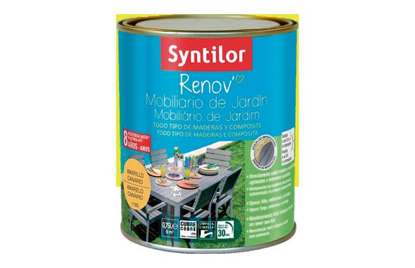 PINTURA RENOV MUEBLES JARDIN AMARILLO CANARIO-0,75L