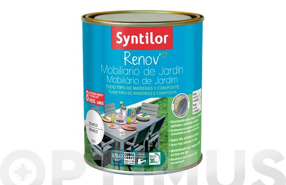 PINTURA RENOV MUEBLES JARDIN BLANCO-0,75L