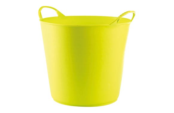 CAPAZO PLASTICO FLEXIBLE MULTIUSOS 26 LT PISTACHO