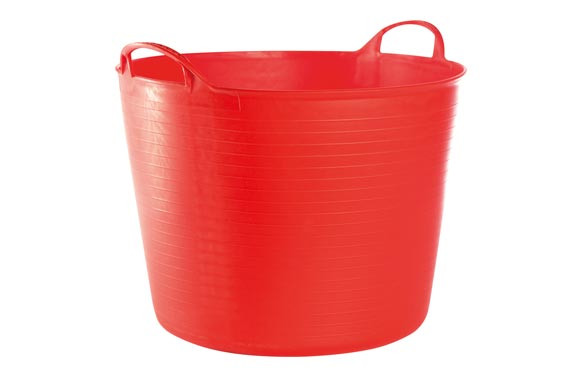 CAPAZO PLASTICO FLEXIBLE MULTIUSOS 42 LT ROJO