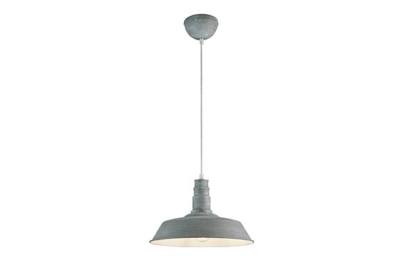 LAMPARA COLGANTE 1XE27 MAX. 60W WILL CEMENTO
