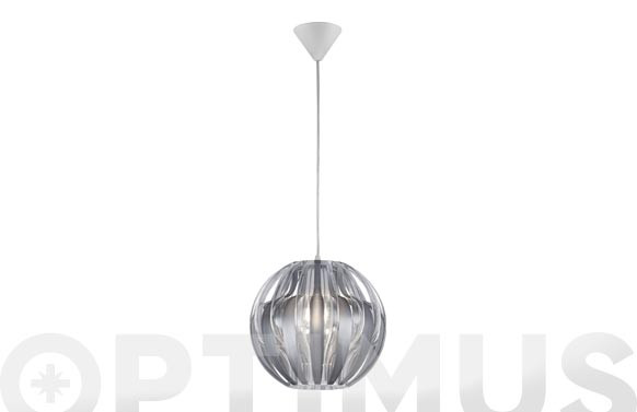LAMPARA COLGANTE PUMPKIN 1XE27 Ø30X150CM FUME
