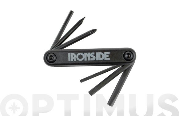 LLAVE MULTIUSO PARA BICICLETA (TIPO NAVAJA) 6 LLAVES CROMO VANADIO
