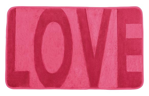 ALFOMBRA DE BAÑO GOMAESPUMA ROSA-80X50CM