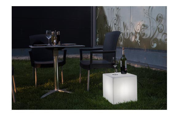 LAMPARA CUBO BATERIA LUZ RGB 40X40CM