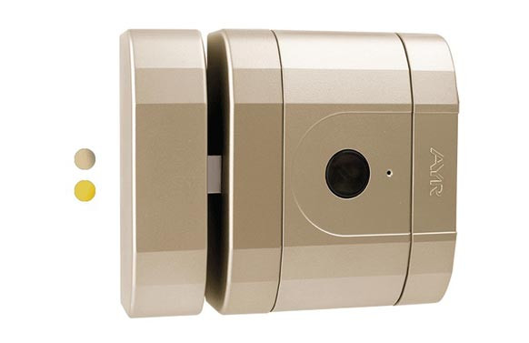 cerradura invisible electronica laton mate