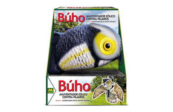 BUHO EOLICO AHUYENTADOR PAJAROS CON ALAS