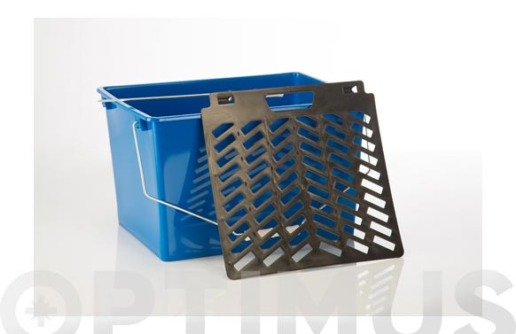 CUBETA PINTOR 16L CON REJILLA AZUL