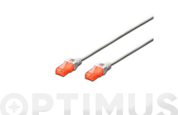 CONEXION UTP CAT 6 COBRE GRIS 3M