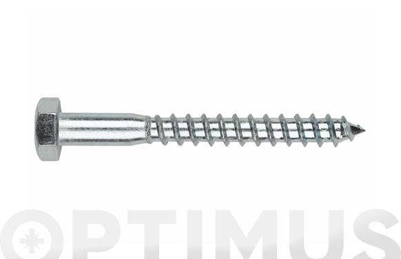 TORNILLO MADERA DIN-571 HEXAGONAL ZINCADO 6X60 (30 UNIDADES)