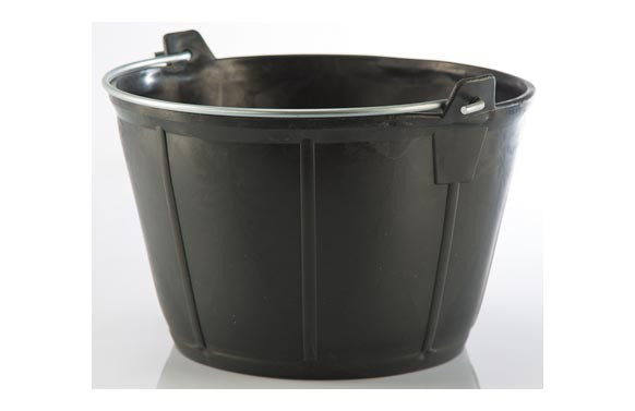 CALDERETA ALBAÑIL PLASTICO 11 L. NEGRO