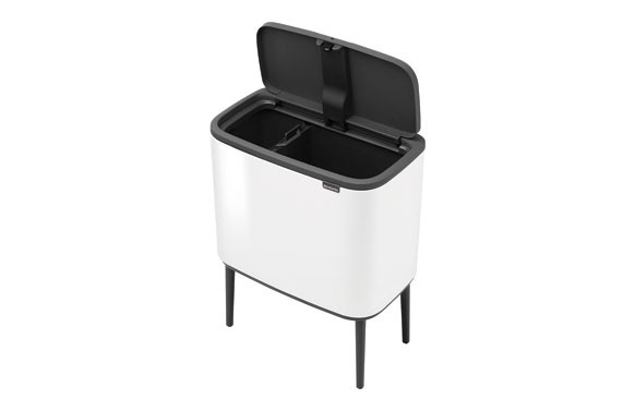 CUBO BO TOUCH BIN 11+23L. BLANCO