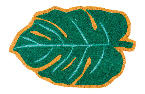 FELPUDO COCO FORMA HOJA 45X70 CM