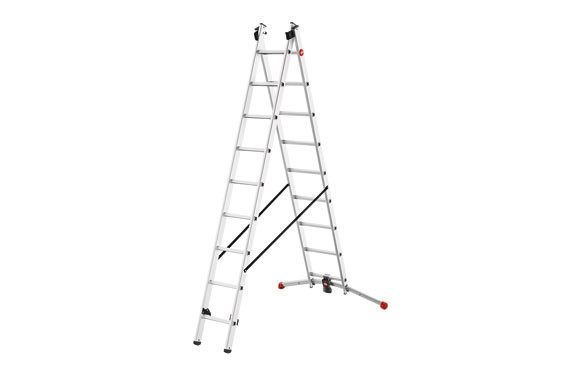 ESCALERA ALUMINIO DOBLE COMBINADA 2X9 PELDAÑOS