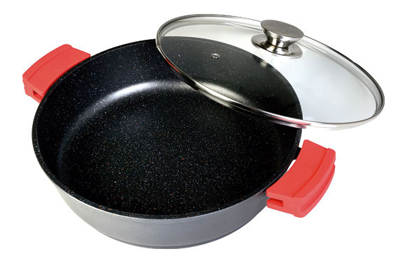 CAZUELA BAJA ALUMINIO FUNDIDO ECOCHEF 28 CM -