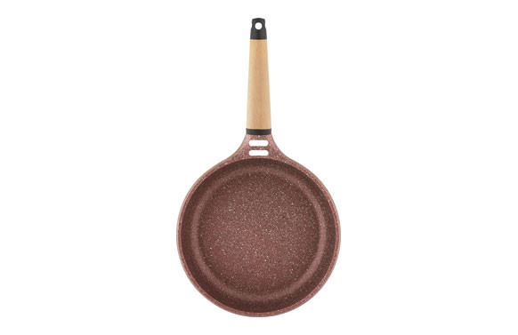SARTEN INDUCTION TERRACOTA MANGO CEDRO 20 CM