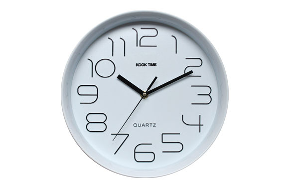 RELOJ PARED RETRO REDONDOBLANCO