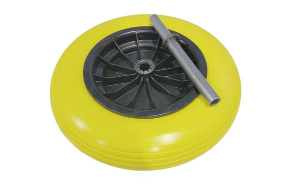 RUEDA CARRETILLA OBRA IMPINCHABLE Ø 360 EJE 20 MM