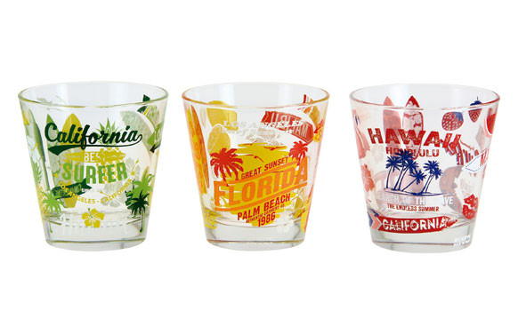 VASO AGUA (PACK 3U) SURFER SURTIDOS
