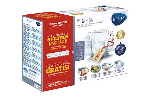 FILTRO MAXTRA+ PACK 6 +JARRA MARELLA BLANCA PACK RENOVE