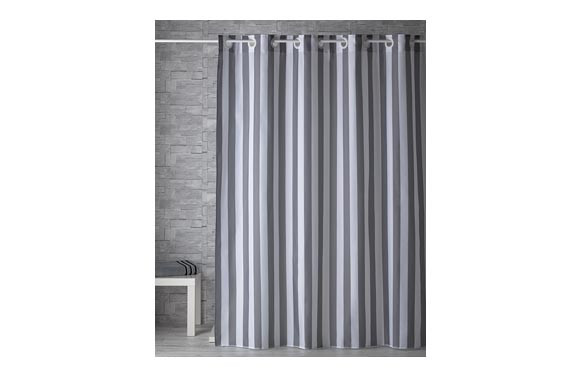 CORTINA DE DUCHA POLIESTER 180X200 CM RAYAS
