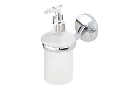 DISPENSADOR JABÓN CRISTAL JOY CROMO