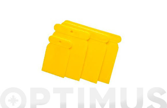 JUEGO 4 ESPATULAS PLASTICO 50-80-100-120 MM