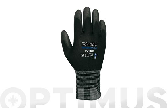 GUANTE NYLON ECO-PU NEGRO TALLA 11