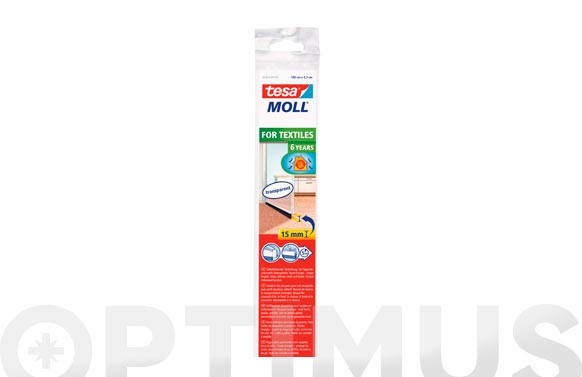 BARRA PUERTA PVC 1M X 43MM TRANSPARENTE