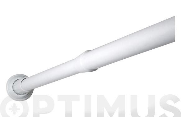 BARRA RECTA CORTINA BAÑO 110-190 CM BLANCA