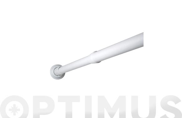 BARRA RECTA CORTINA BAÑO 140-250 CM BLANCA