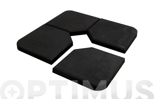 PIE PARASOL EXCENTRICO 1/4 25 KG GOMO ECO PLUS NEGRO