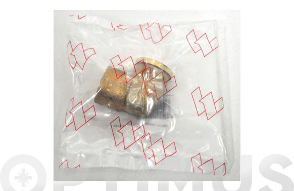CODO MIXTO ROSCA HEMBRA COBRE 90 GR 15 MM X 3/4\"