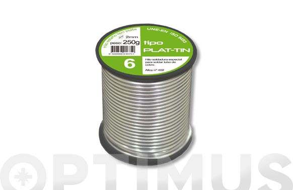 HILO DE SOLDAR TIPO PLATA 6 Ø 2 MM 250 GR