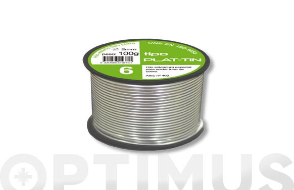 HILO DE SOLDAR TIPO PLATA 6 Ø 2 MM 100 GR