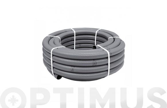 TUBO FLEXIBLE EVACUACION PVC GRIS Ø 50 MM 25 MT