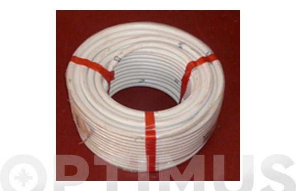 TUBO FLEXIBLE AIRE ACONDICIONADO PVC BLANCO Ø 16 MM 50 MT