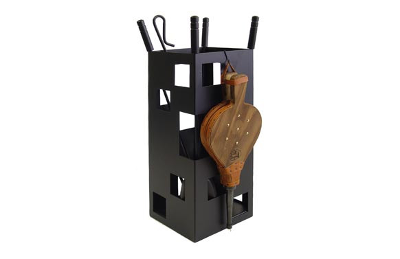 JUEGO CHIMENEA 70CM 5PZAS CUADRADO MODERNO