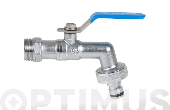 GRIFO ESFERA PARA MANGUERA INOX M-M 1/2\" - 3/4\"