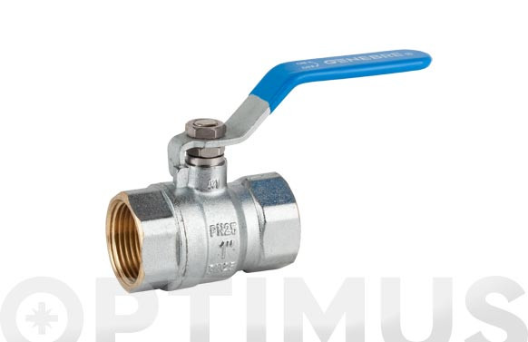 VALVULA ESFERA ROSCA GAS PASO TOTAL H-H 1/4\"
